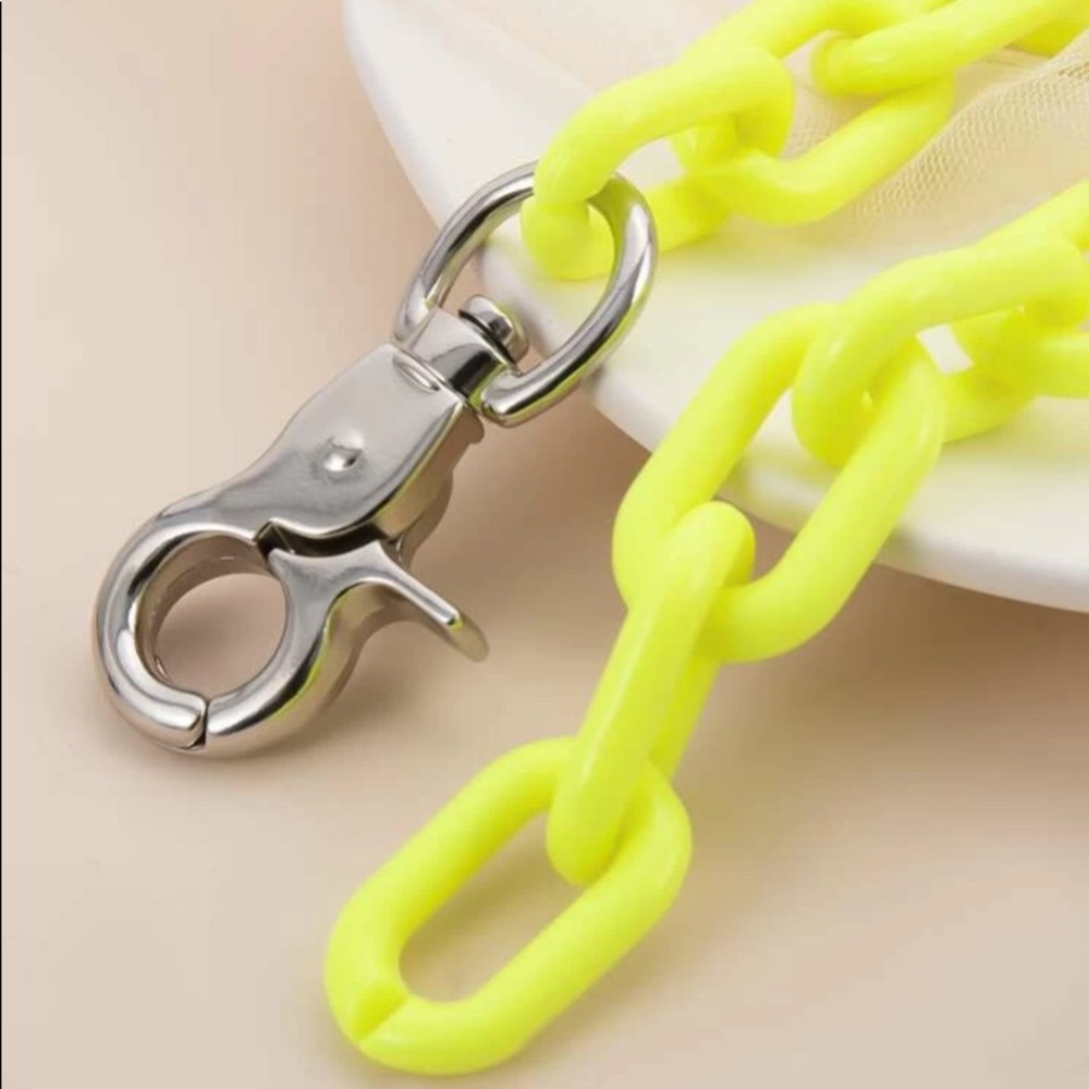 ⛓ Jumbo Neon Chainlink Y- Lariat Necklace ⛓ - Picture 2 of 3